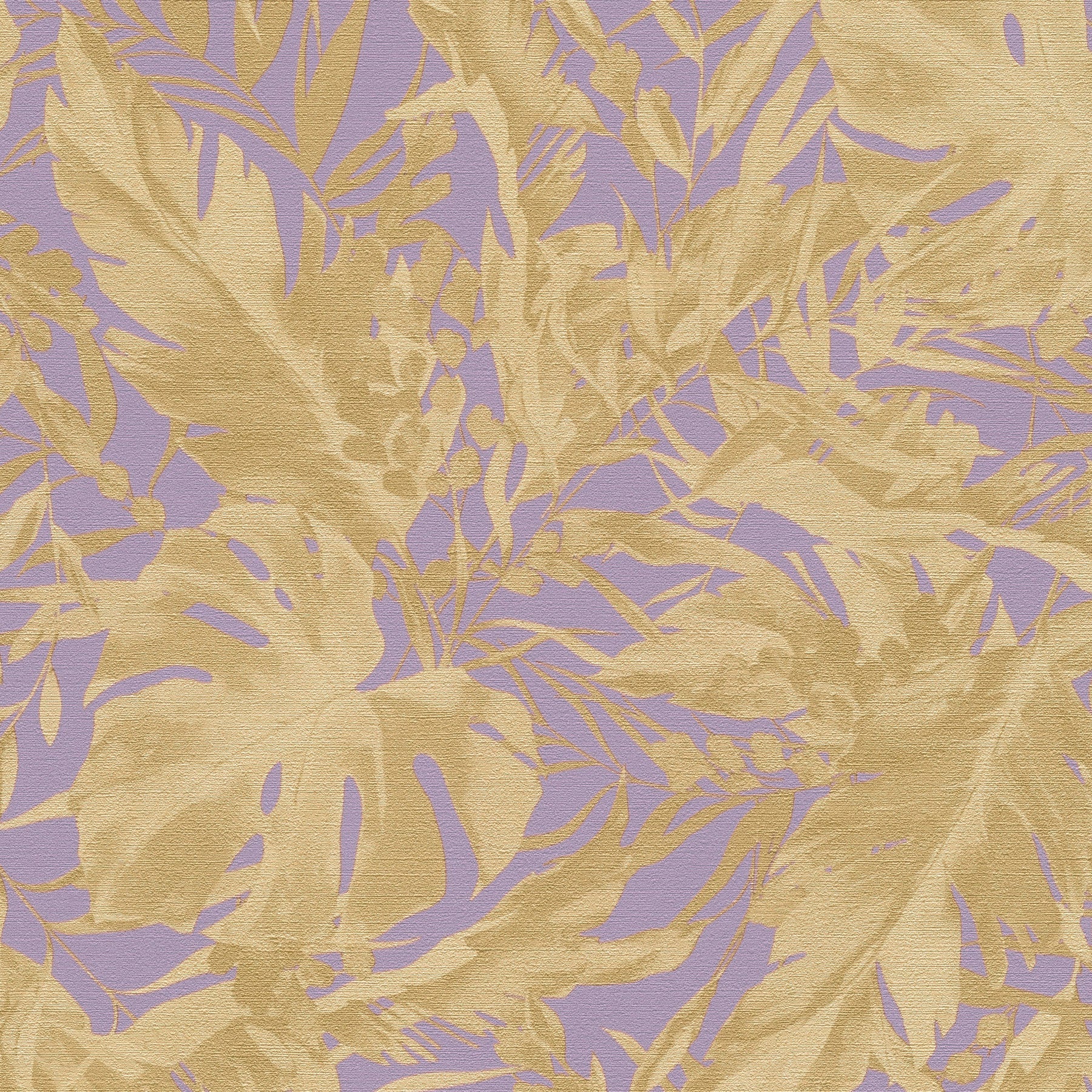 Earthlines - Balance Purple Lilac and Gold Cosmo Living Wallpaper by Galerie