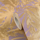 Earthlines - Balance Purple Lilac and Gold Cosmo Living Wallpaper by Galerie