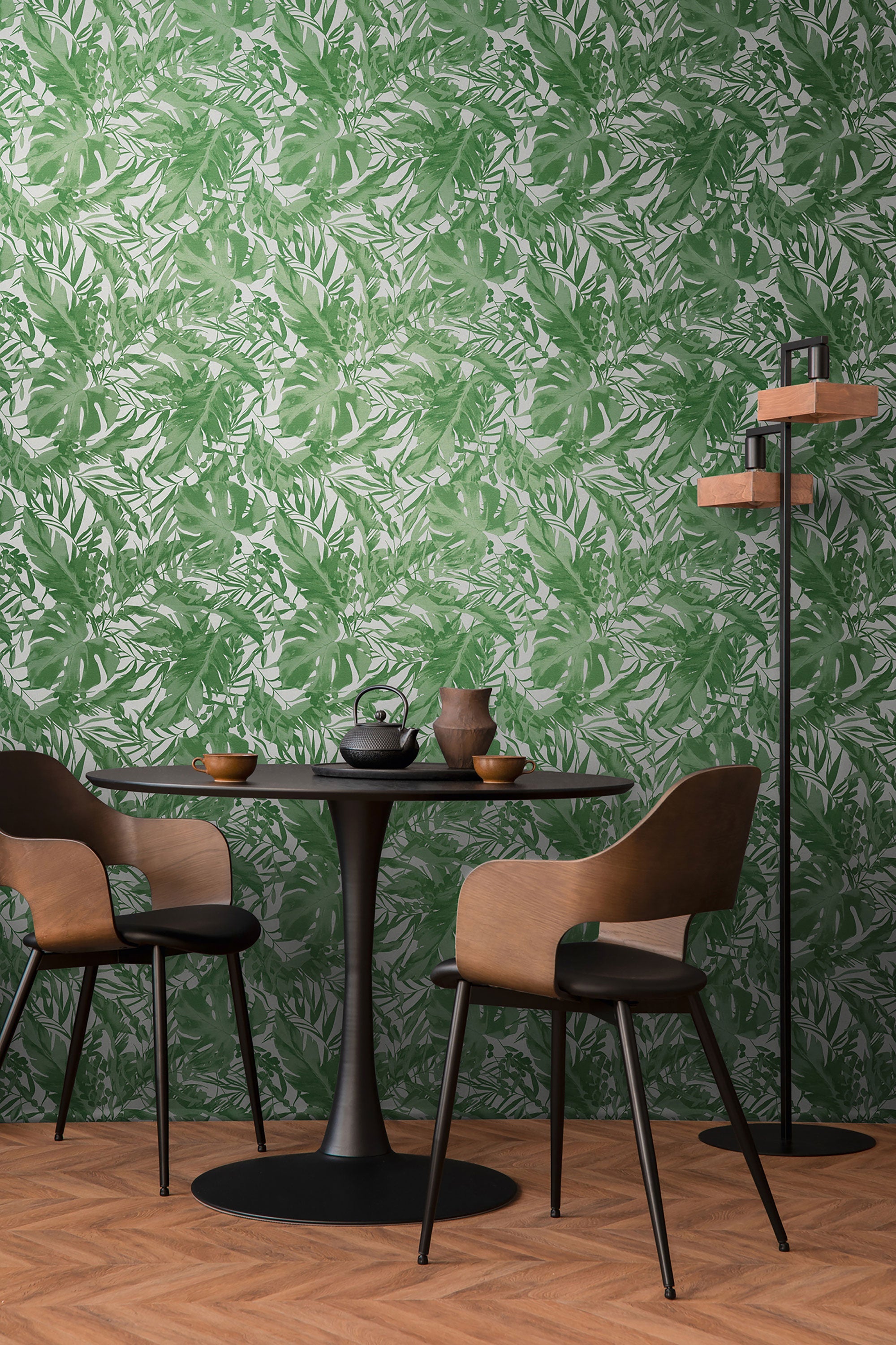 Earthlines - Balance Green Cosmo Living Wallpaper by Galerie