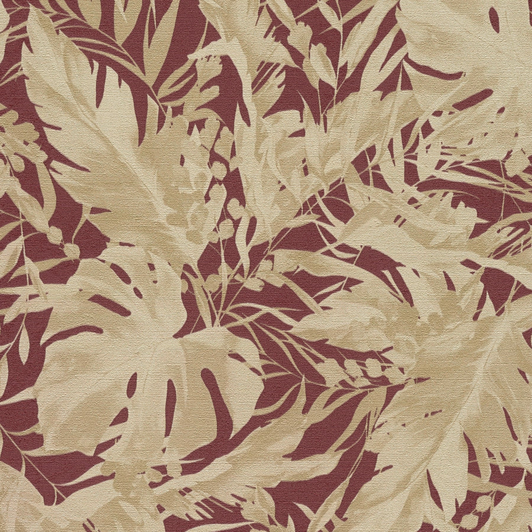 Earthlines - Balance Red and Beige Cosmo Living Wallpaper by Galerie