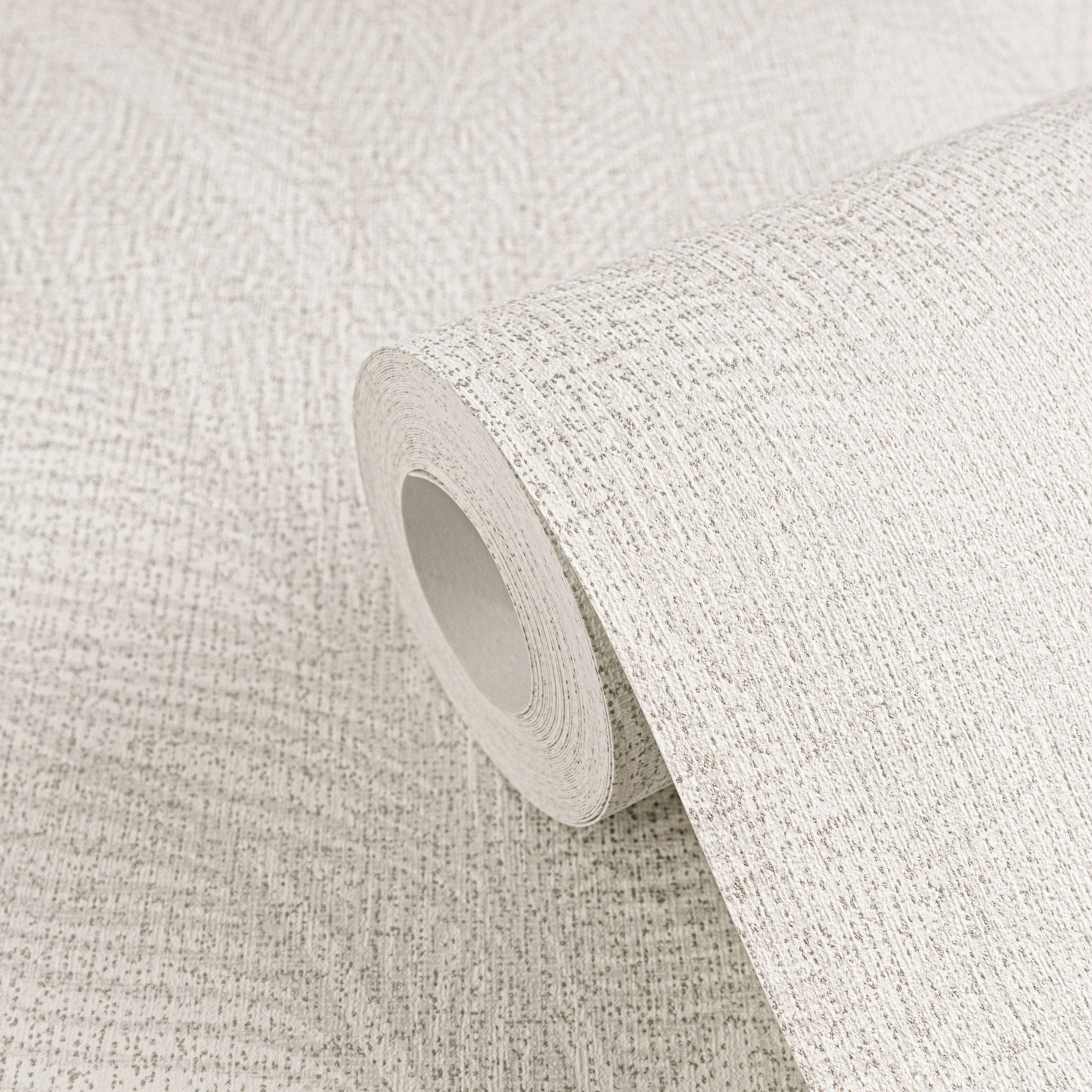 Golden Fern - Glow Silver Grey Cosmo Living Wallpaper by Galerie
