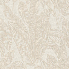Golden Fern - Glow Beige and Silver Grey Cosmo Living Wallpaper by Galerie