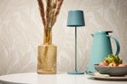 Golden Fern - Glow Beige and Silver Grey Cosmo Living Wallpaper by Galerie