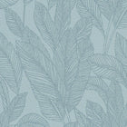 Golden Fern - Glow Blue Cosmo Living Wallpaper by Galerie