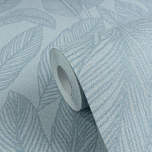 Golden Fern - Glow Blue Cosmo Living Wallpaper by Galerie