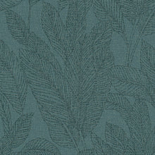 Golden Fern - Glow Green and Blue Cosmo Living Wallpaper by Galerie