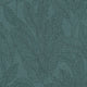 Golden Fern - Glow Green and Blue Cosmo Living Wallpaper by Galerie