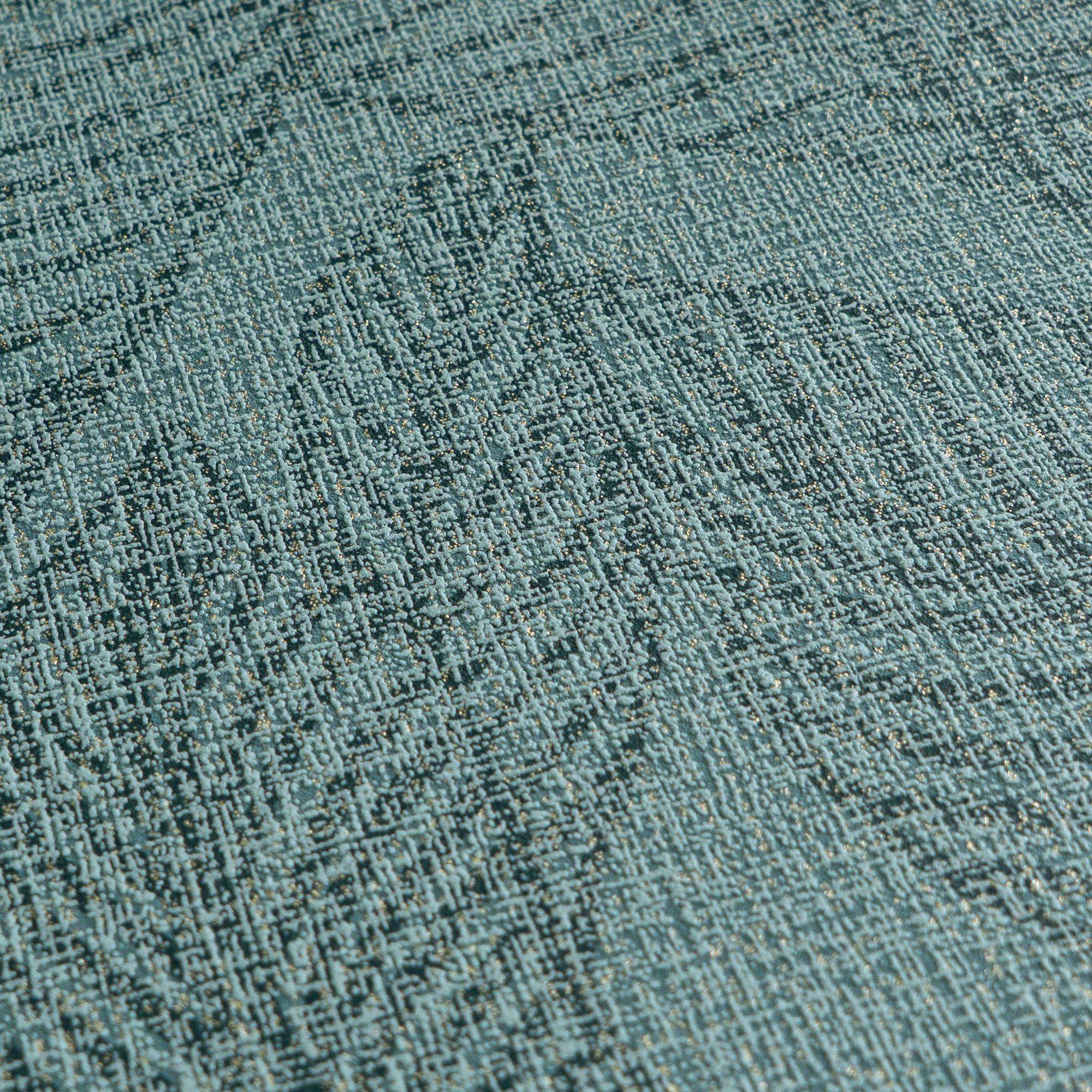 Golden Fern - Glow Green and Blue Cosmo Living Wallpaper by Galerie