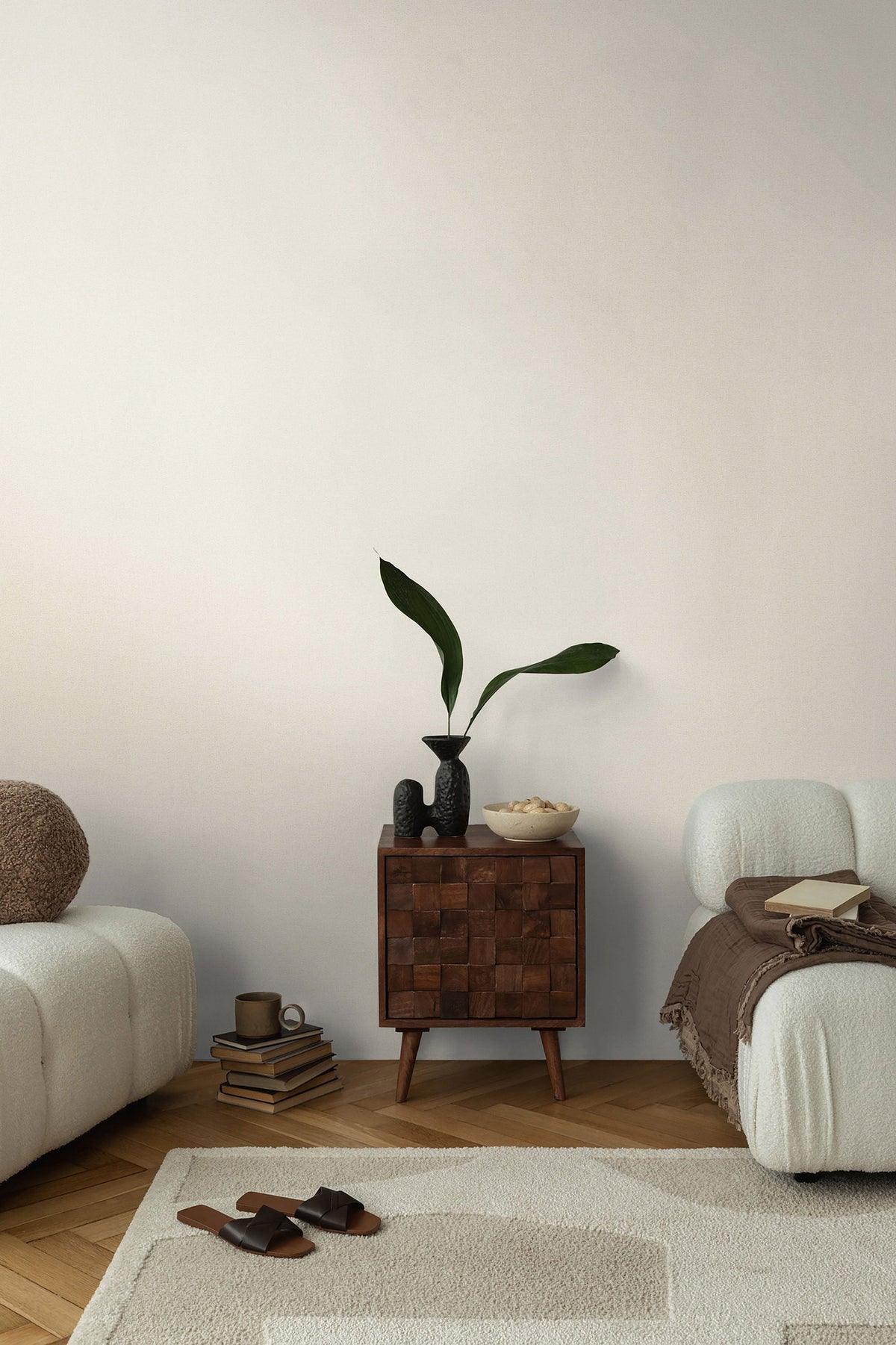 Texture White Cosmo Living Wallpaper by Galerie
