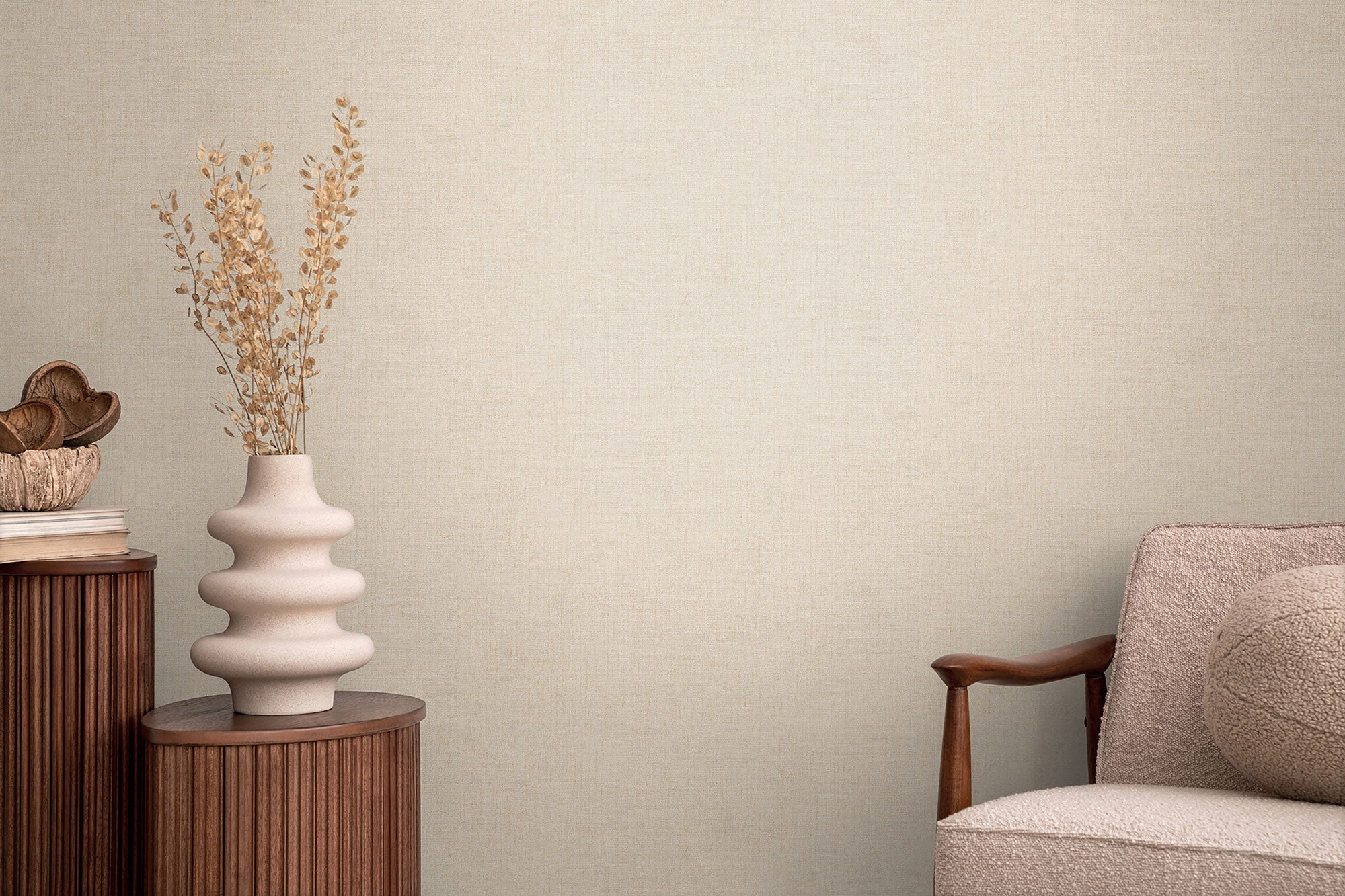 Texture Yellow Cosmo Living Wallpaper by Galerie