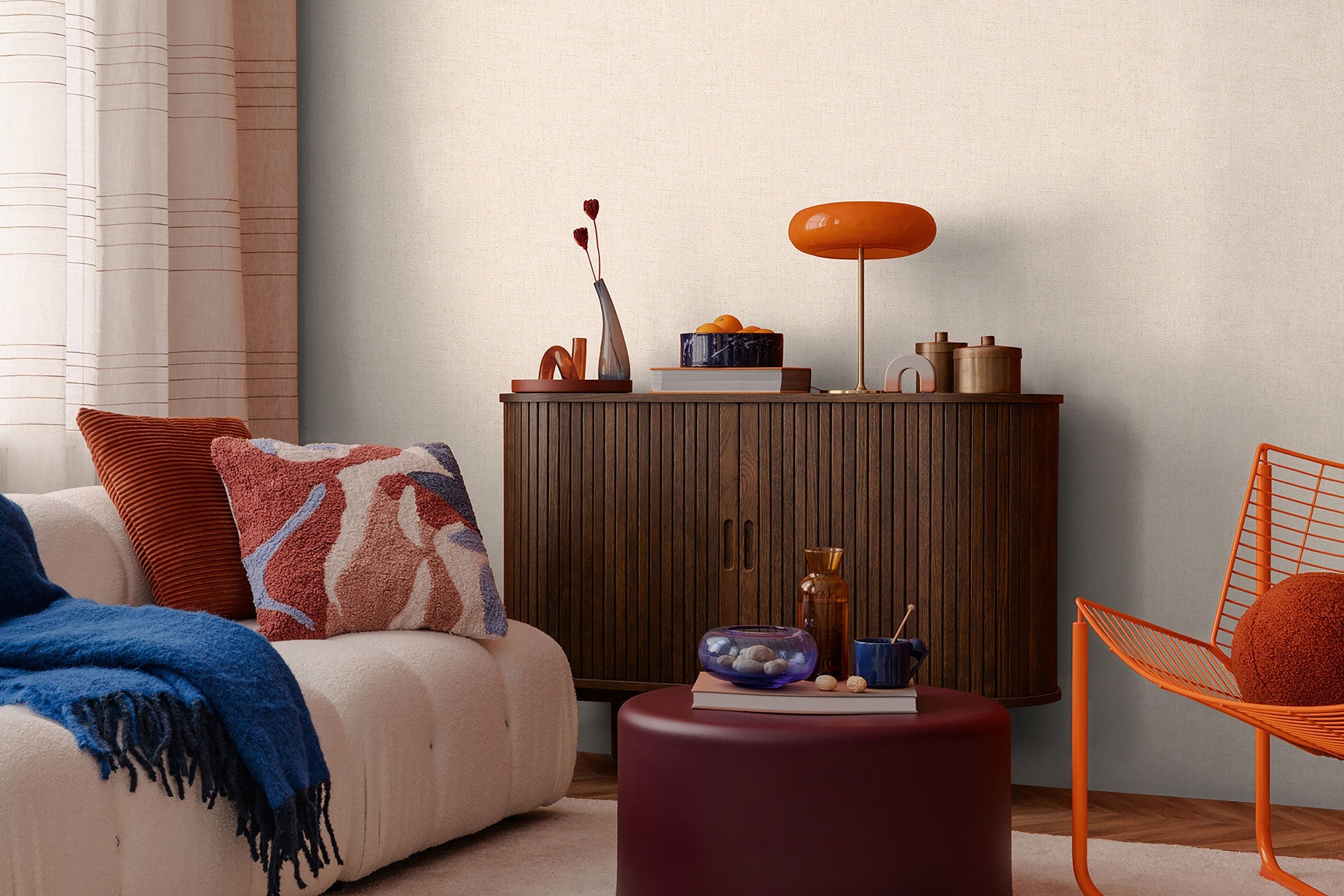 Texture Cream Cosmo Living Wallpaper by Galerie