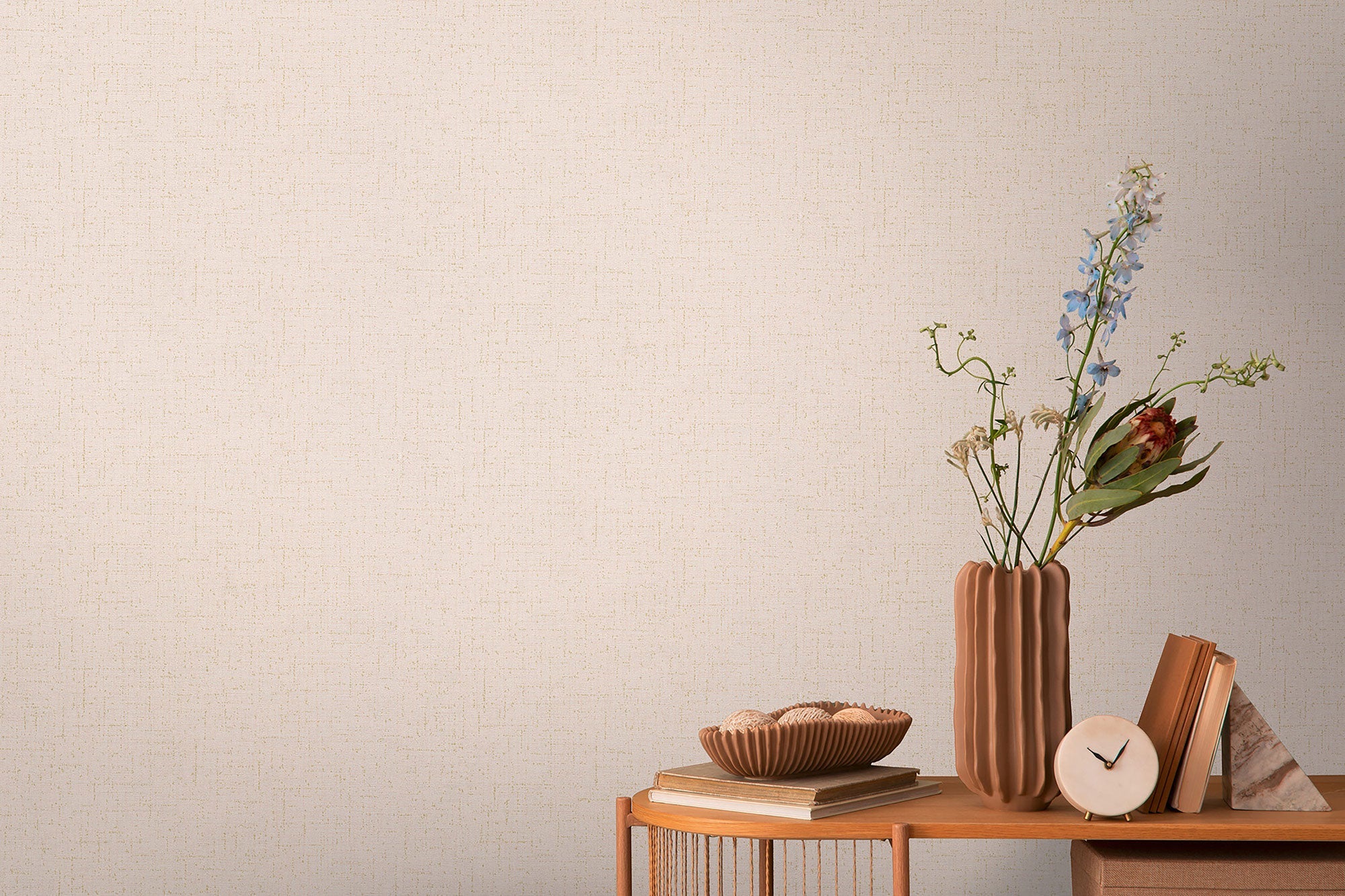 Texture Pink Cosmo Living Wallpaper by Galerie