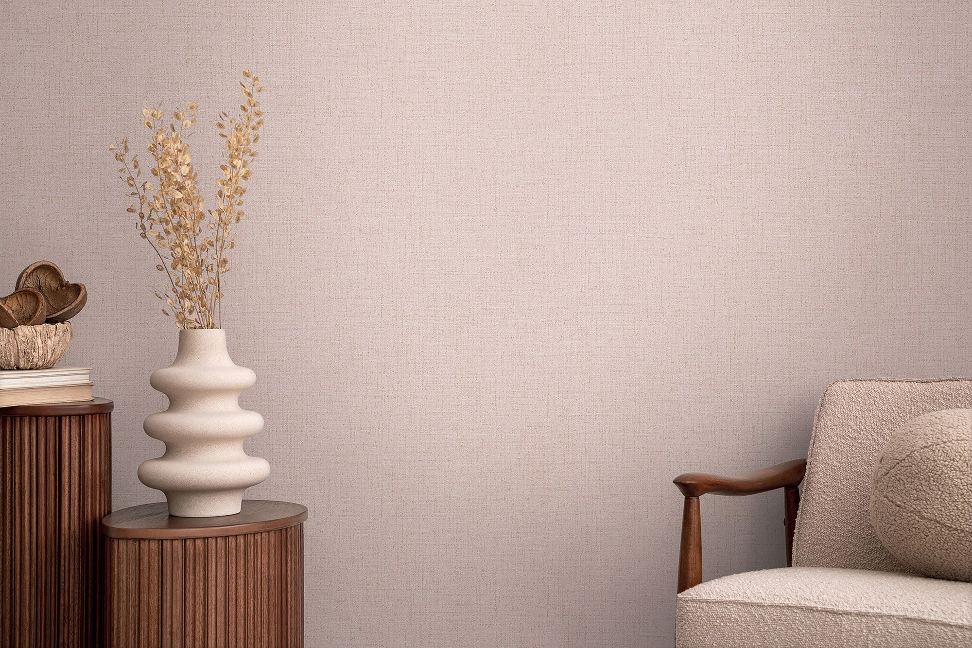 Texture Pink Cosmo Living Wallpaper by Galerie
