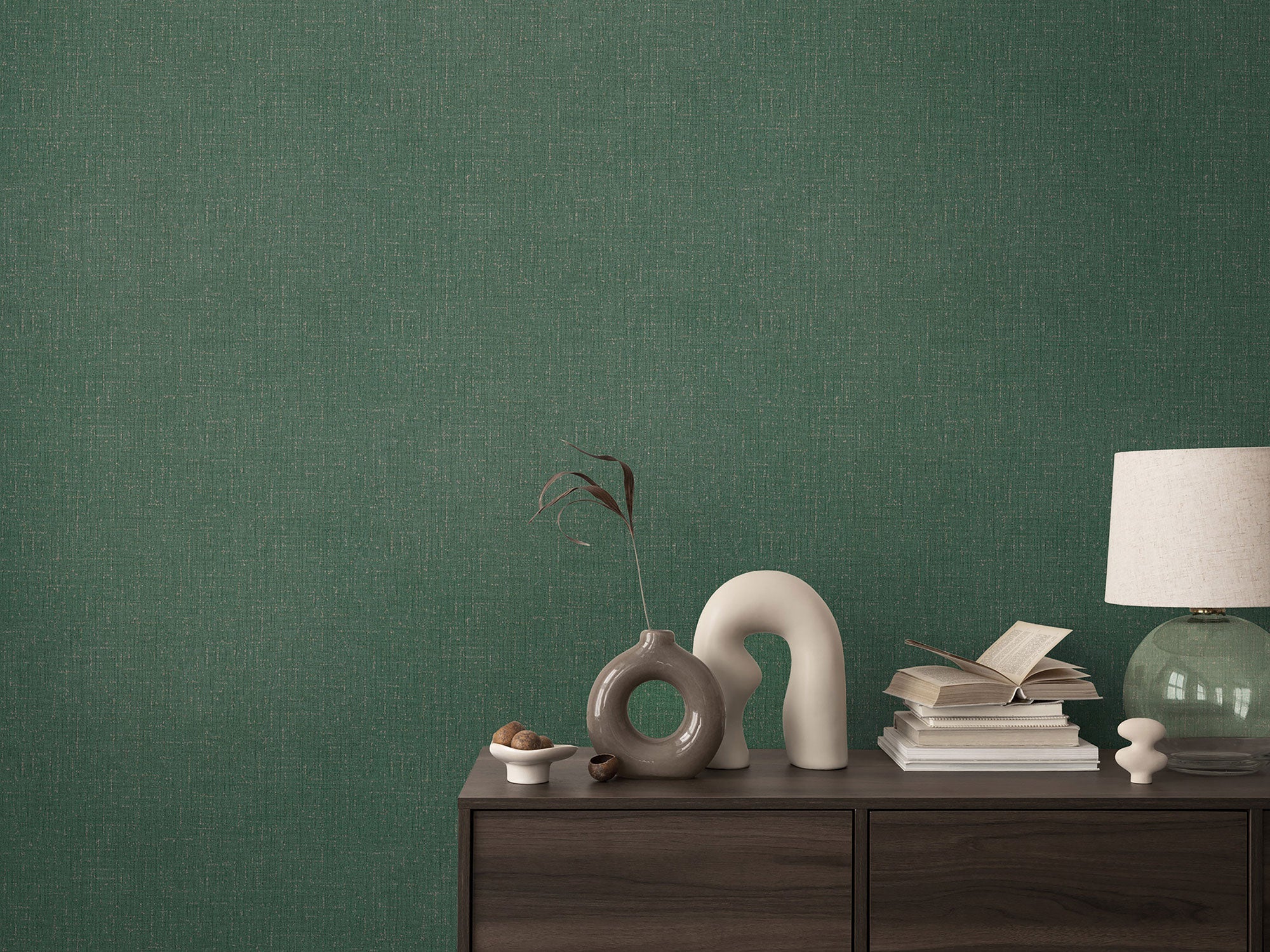 Texture Green Cosmo Living Wallpaper by Galerie