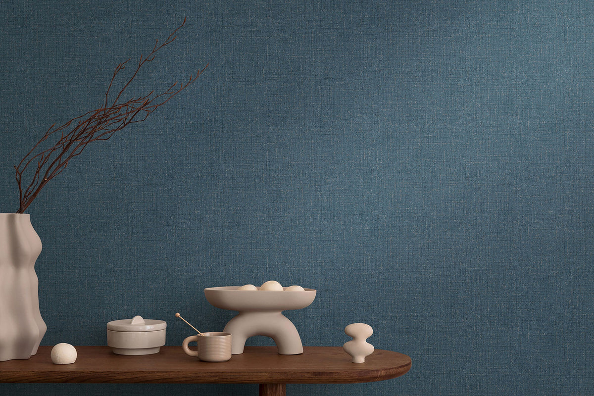 Texture Blue Cosmo Living Wallpaper by Galerie