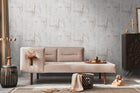 Graphite Groove - Edge Silver Grey Cosmo Living Wallpaper by Galerie