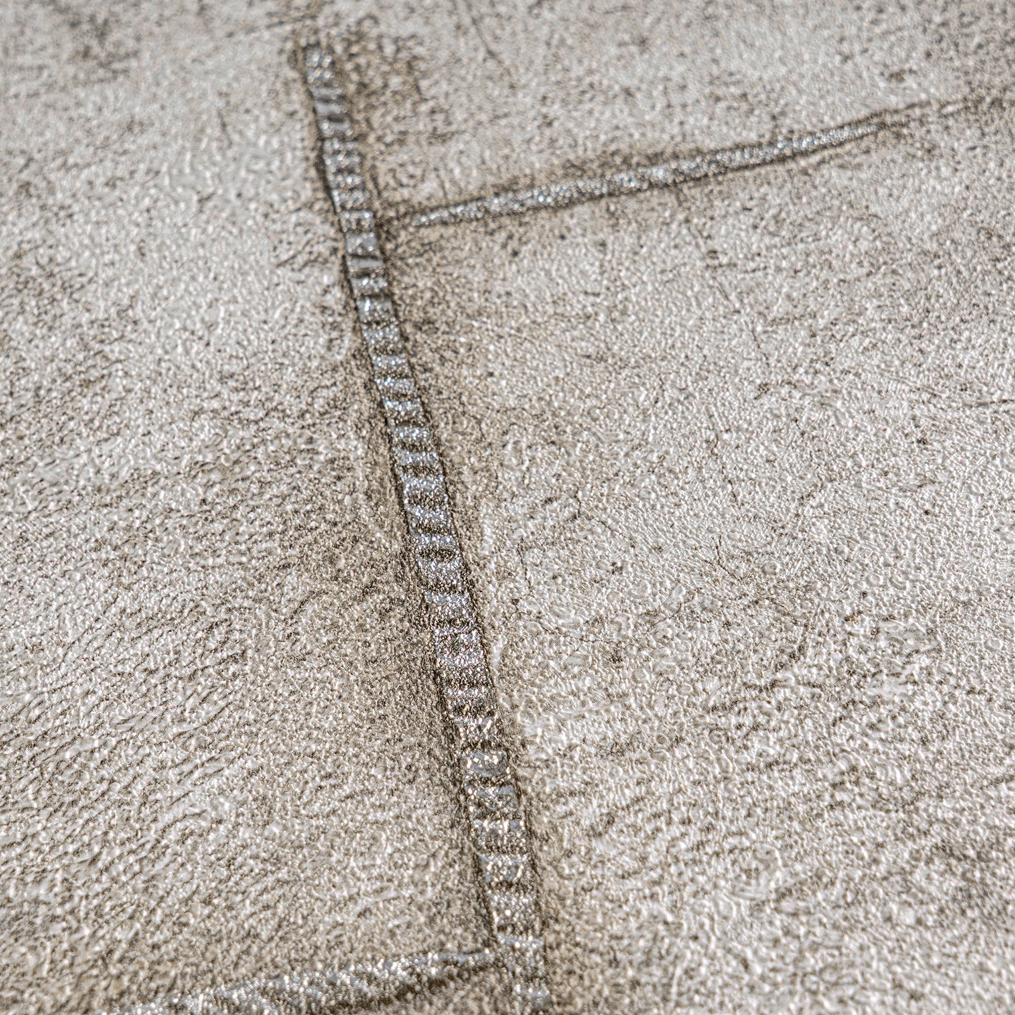 Graphite Groove - Edge Silver Grey and Beige Cosmo Living Wallpaper by Galerie