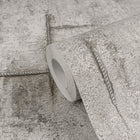 Graphite Groove - Edge Silver Grey and Beige Cosmo Living Wallpaper by Galerie