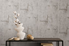 Graphite Groove - Edge Silver Grey and Beige Cosmo Living Wallpaper by Galerie