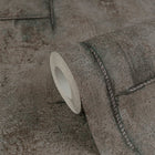 Graphite Groove - Edge Bronze Brown and Green Cosmo Living Wallpaper by Galerie