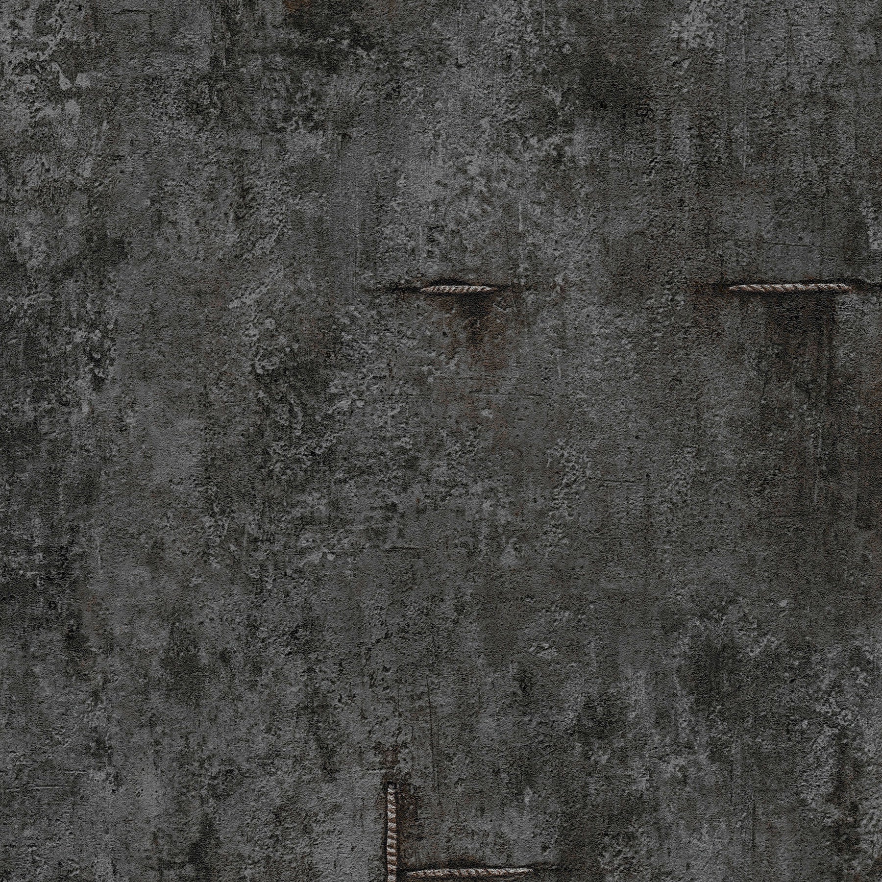 Graphite Groove - Edge Silver Grey and Black Cosmo Living Wallpaper by Galerie