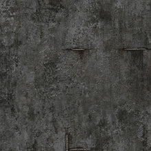 Graphite Groove - Edge Silver Grey and Black Cosmo Living Wallpaper by Galerie