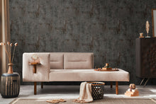 Graphite Groove - Edge Silver Grey and Black Cosmo Living Wallpaper by Galerie