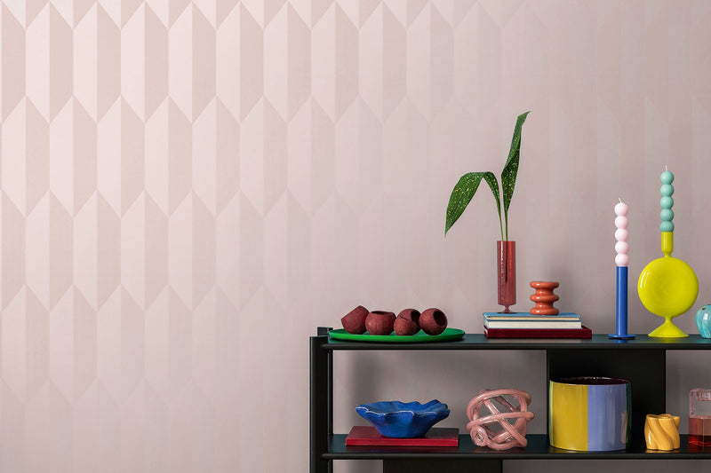 Graphic Groove - Playful Pink Cosmo Living Wallpaper by Galerie