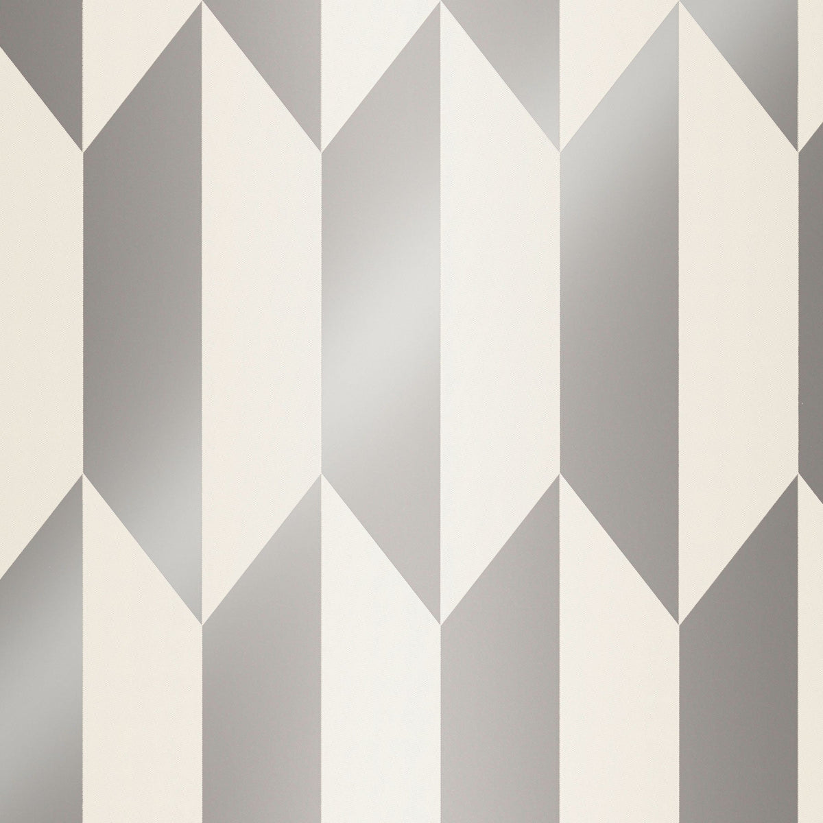 Graphic Groove - Playful Silver Grey and White Cosmo Living Wallpaper by Galerie