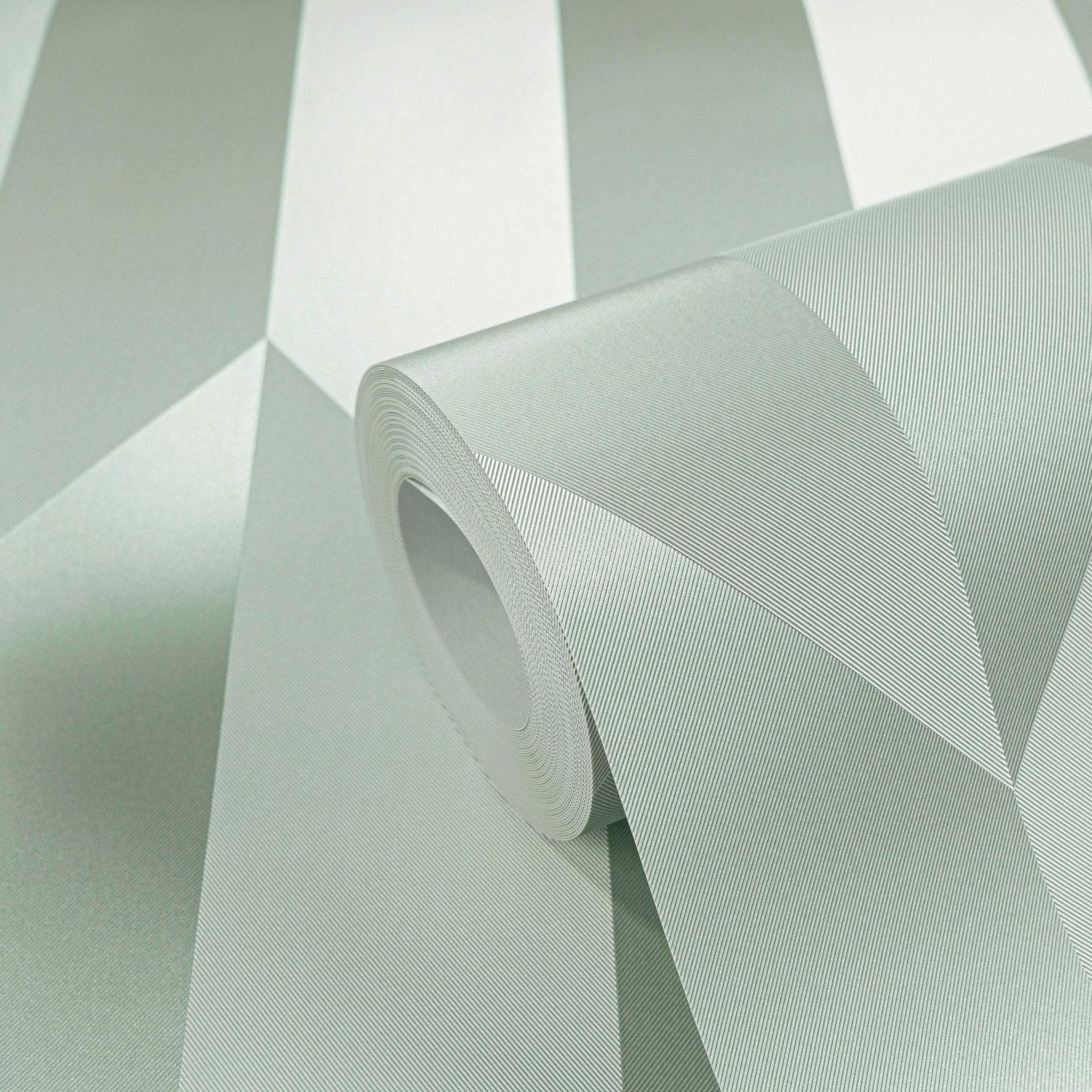 Graphic Groove - Playful Green Cosmo Living Wallpaper by Galerie