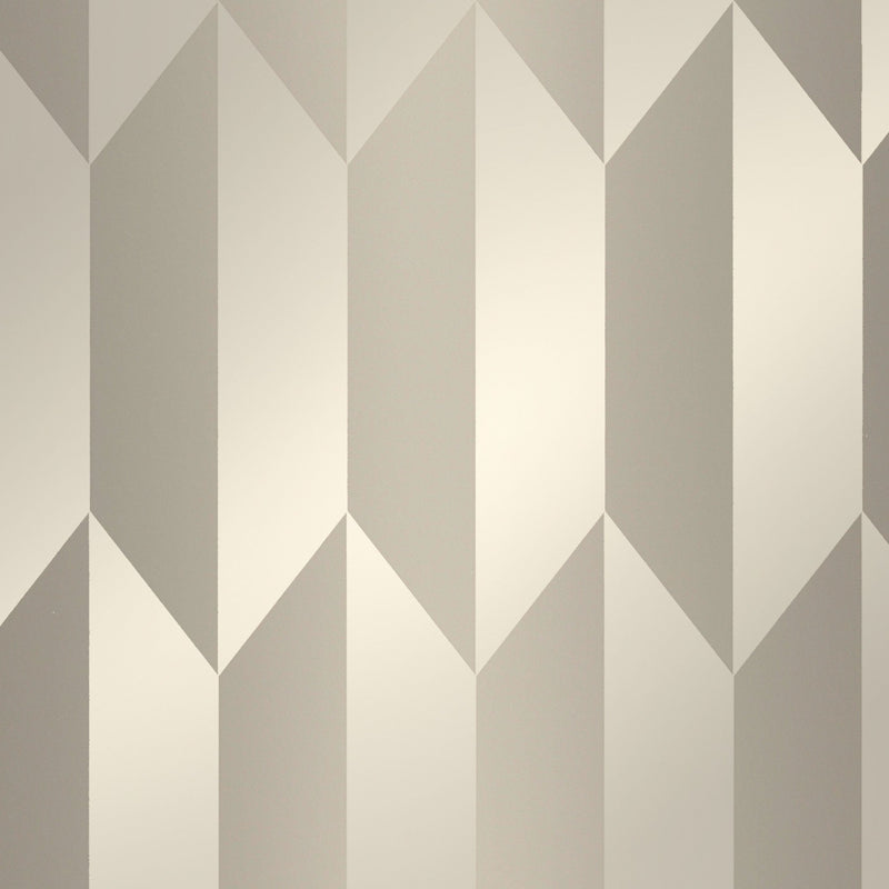 Graphic Groove - Playful Silver Grey Cosmo Living Wallpaper by Galerie