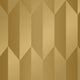 Graphic Groove - Playful Gold Cosmo Living Wallpaper by Galerie