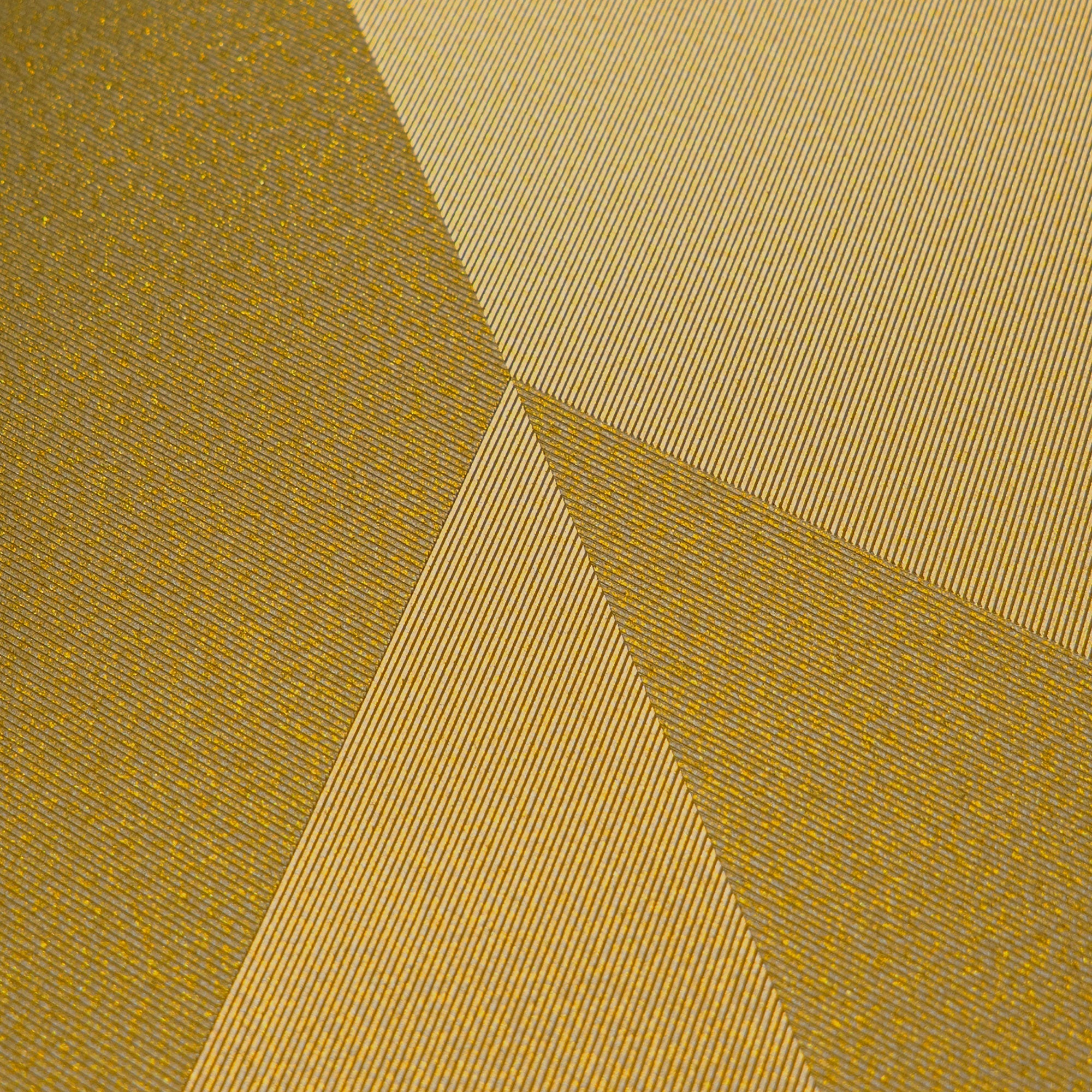 Graphic Groove - Playful Gold Cosmo Living Wallpaper by Galerie
