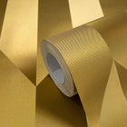 Graphic Groove - Playful Gold Cosmo Living Wallpaper by Galerie
