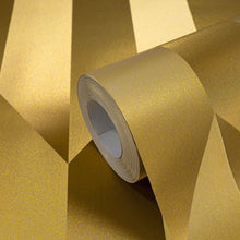 Graphic Groove - Playful Gold Cosmo Living Wallpaper by Galerie