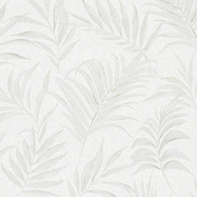 Midnight Botanica -Mystery White Cosmo Living Wallpaper by Galerie