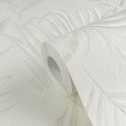 Midnight Botanica -Mystery White Cosmo Living Wallpaper by Galerie