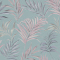 Midnight Botanica -Mystery Blue and Pink Cosmo Living Wallpaper by Galerie