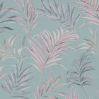 Midnight Botanica -Mystery Blue and Pink Cosmo Living Wallpaper by Galerie
