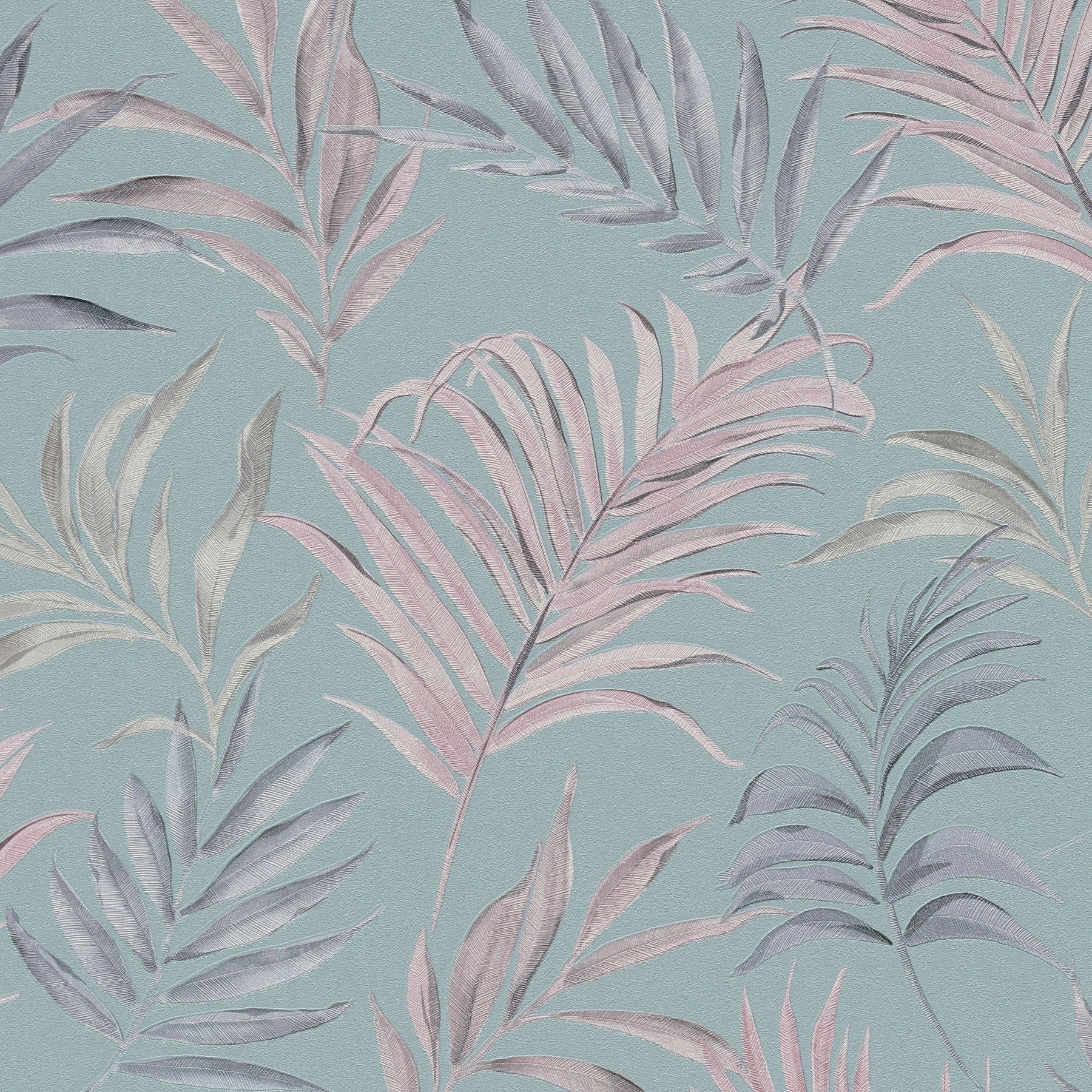 Midnight Botanica -Mystery Blue and Pink Cosmo Living Wallpaper by Galerie