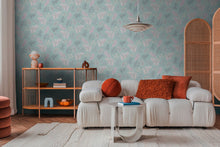 Midnight Botanica -Mystery Blue and Pink Cosmo Living Wallpaper by Galerie