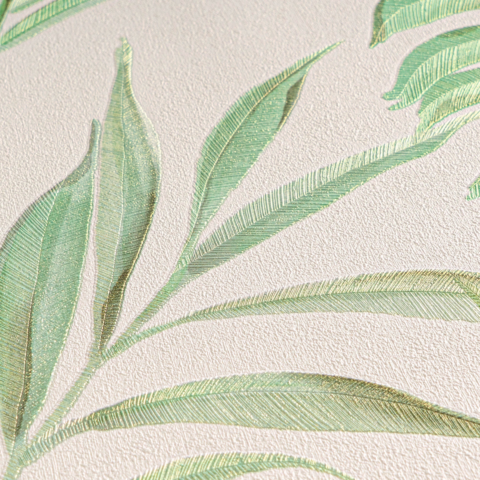Midnight Botanica -Mystery Green and Blue Cosmo Living Wallpaper by Galerie