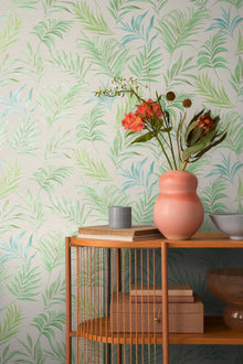 Midnight Botanica -Mystery Green and Blue Cosmo Living Wallpaper by Galerie