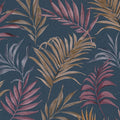 Midnight Botanica -Mystery Blue and Beige Cosmo Living Wallpaper by Galerie