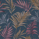 Midnight Botanica -Mystery Blue and Beige Cosmo Living Wallpaper by Galerie