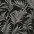 Midnight Botanica -Mystery Silver Grey and Black Cosmo Living Wallpaper by Galerie