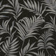 Midnight Botanica -Mystery Silver Grey and Black Cosmo Living Wallpaper by Galerie