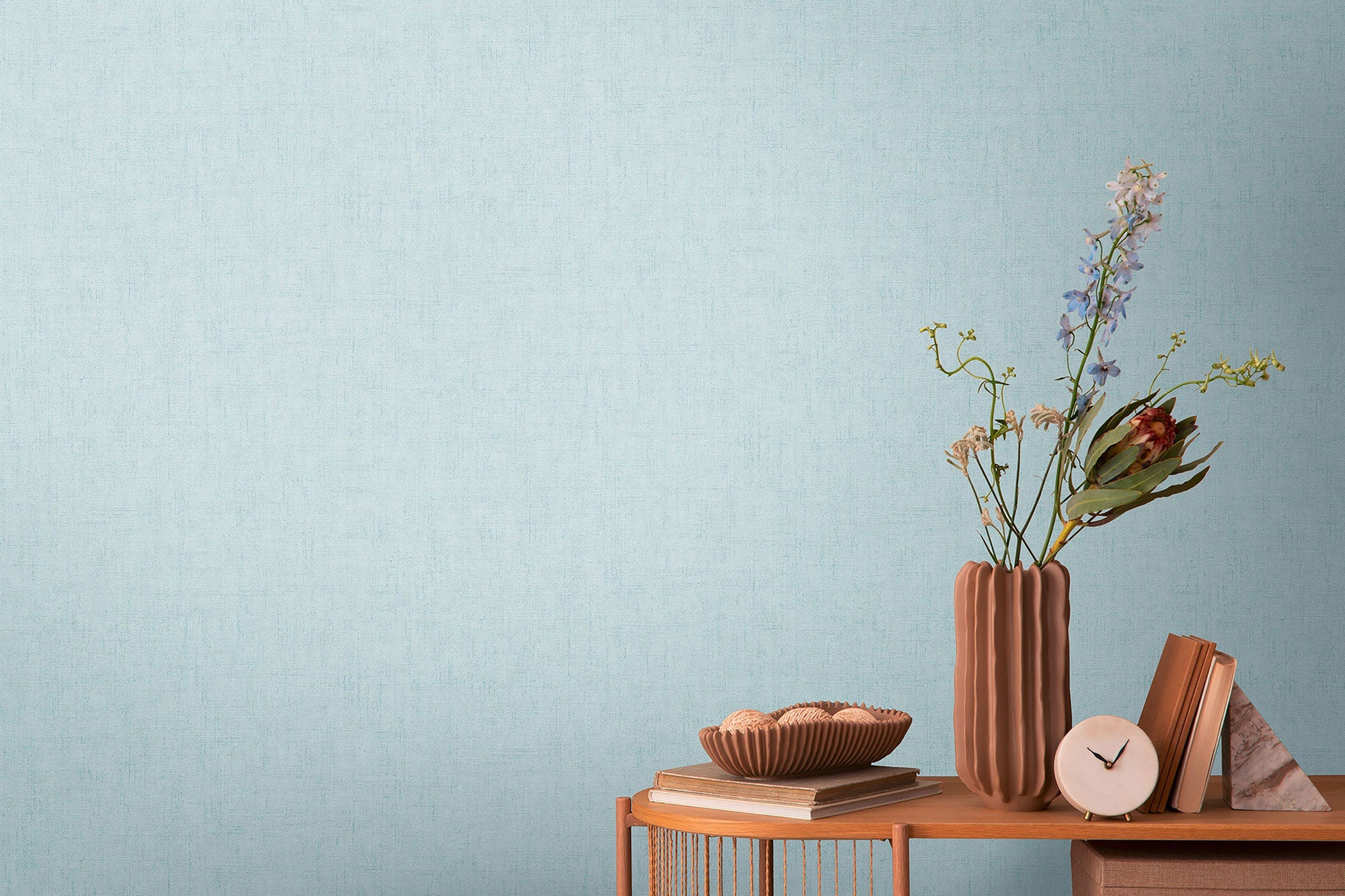 Texture Blue Cosmo Living Wallpaper by Galerie