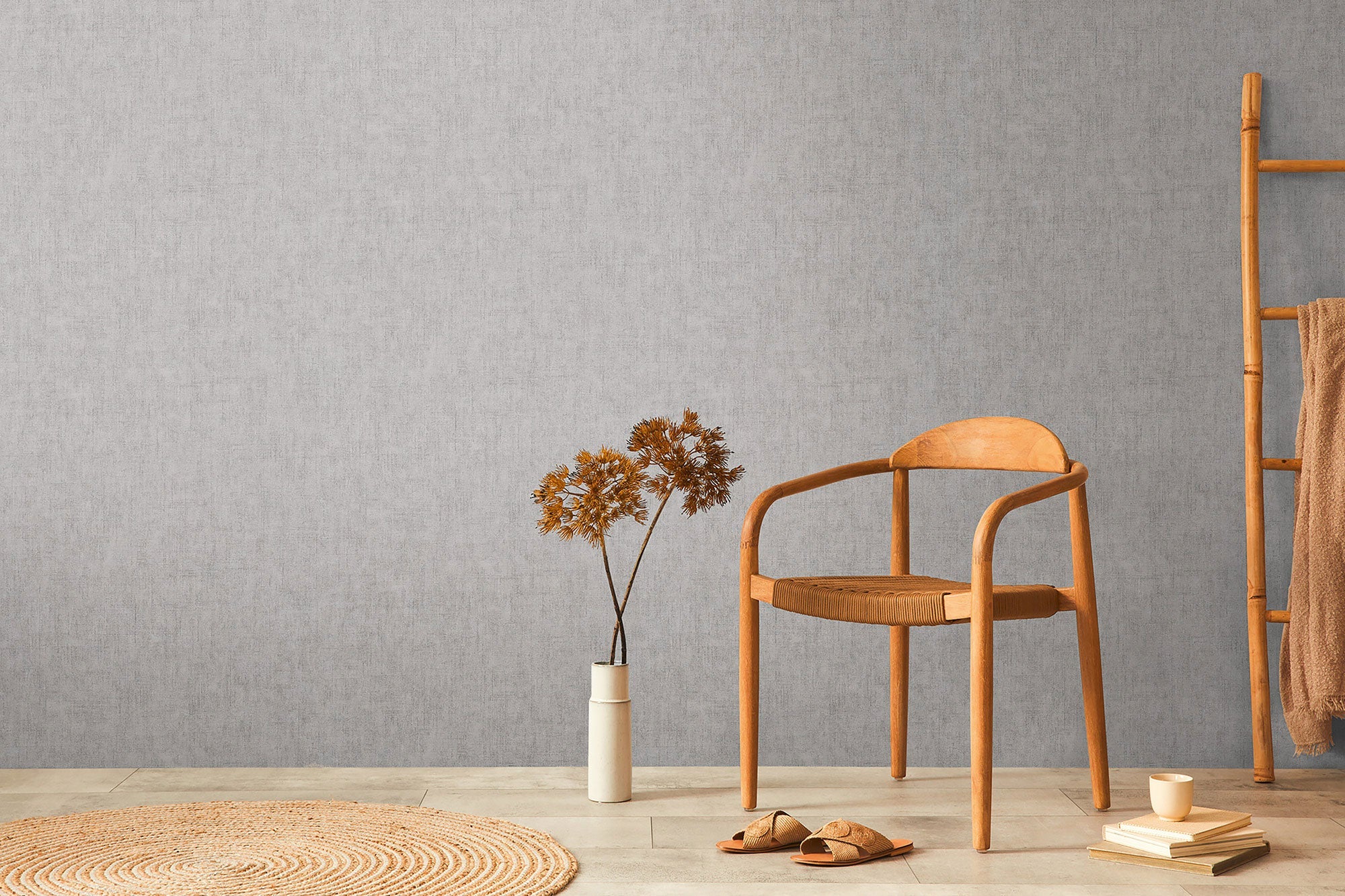 Texture Silver Grey Cosmo Living Wallpaper by Galerie