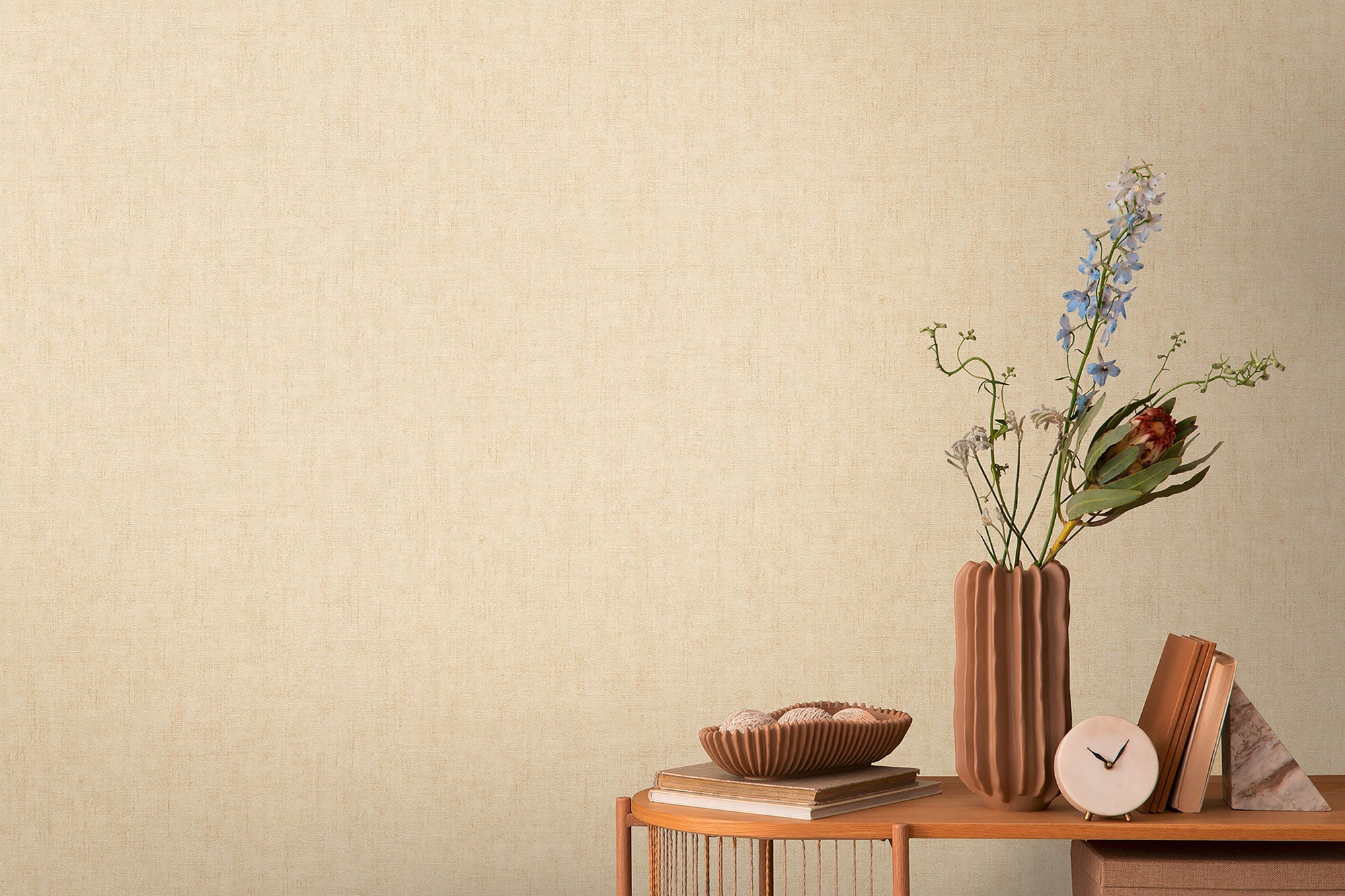 Texture Yellow Cosmo Living Wallpaper by Galerie